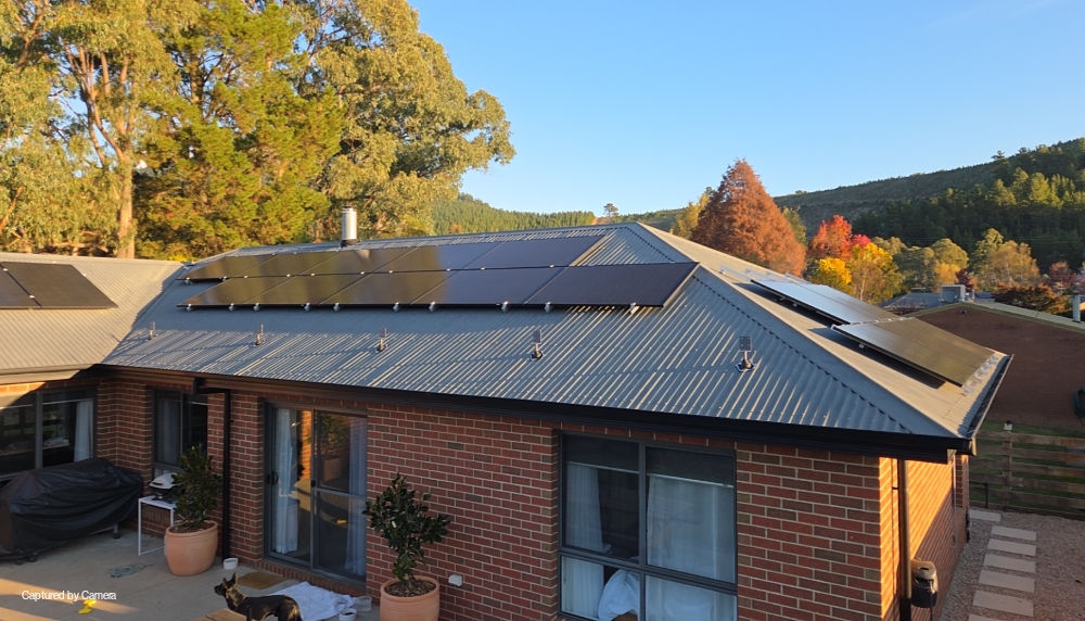 a solar install in Bright by Alpex Electrical